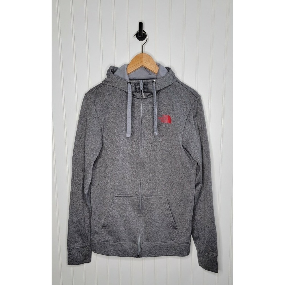 The North Face Men's Full Zip Hooded Sweatshirt Jacket Gray Size Small